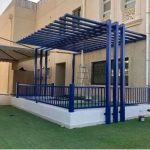 مظلات جلسات حديد