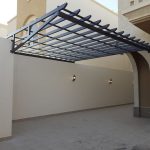 مظلات حديد بدون أعمدة