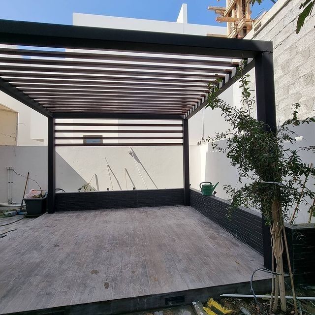 برجولات حديد مودرن 