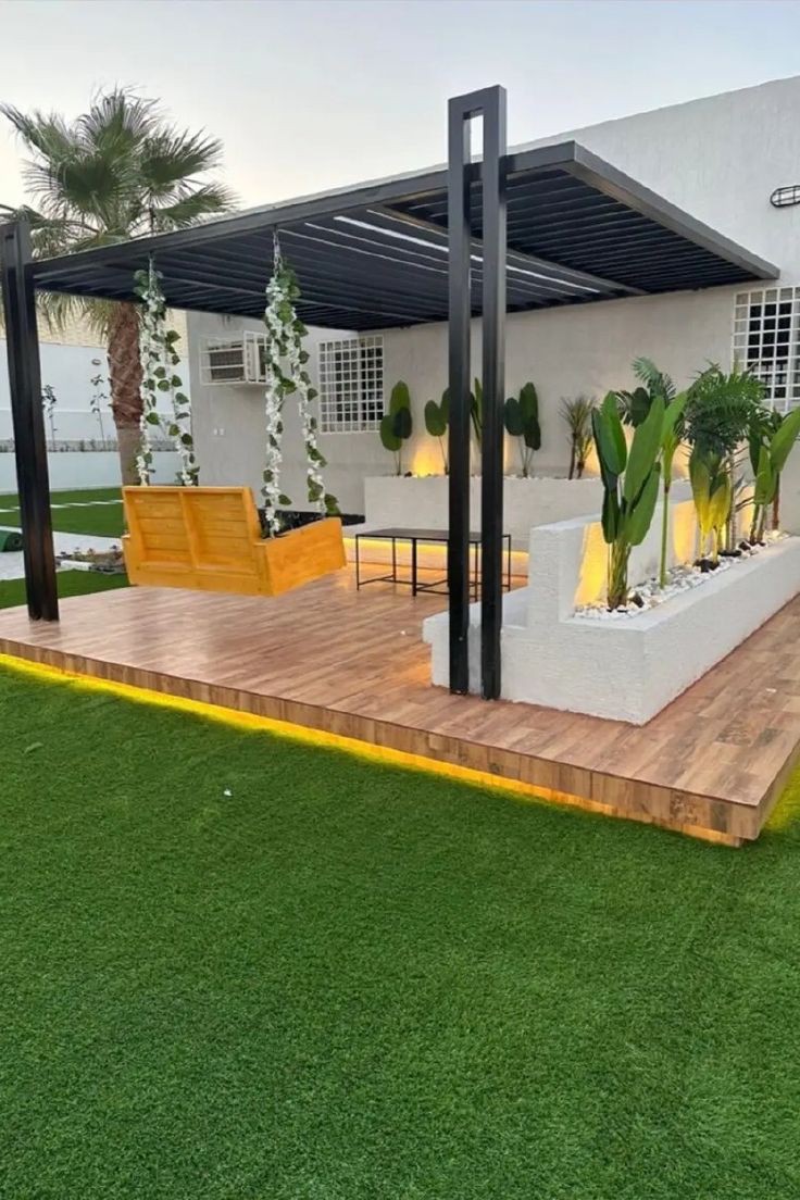 تركيب مظلات جلسات حدائق منزلية