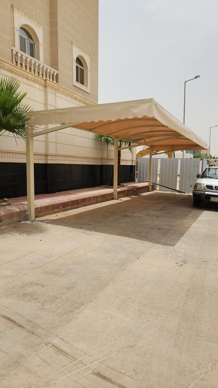 مظلات سيارات حي النخيل