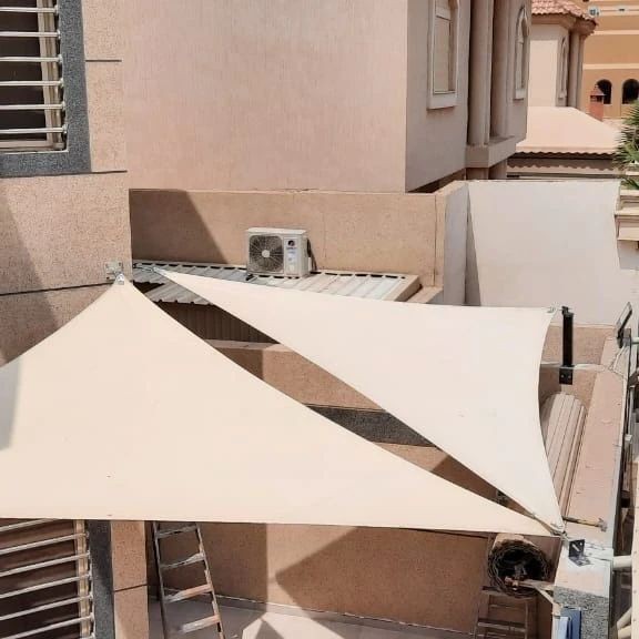 مظلات شد إنشائي قماش