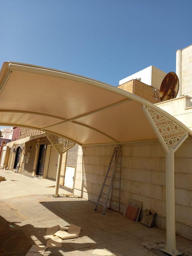 مظلات PVC للسيارات الرياض كحل اقتصادي وعملي