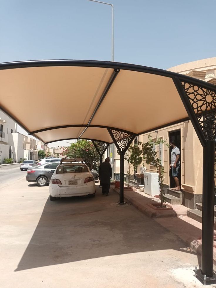 تكلفة مظلات سيارات حديثة حسب الطلب بالرياض