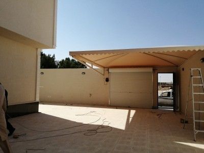 تصميم مظلات سيارات للفلل والمنازل بحي النرجس.