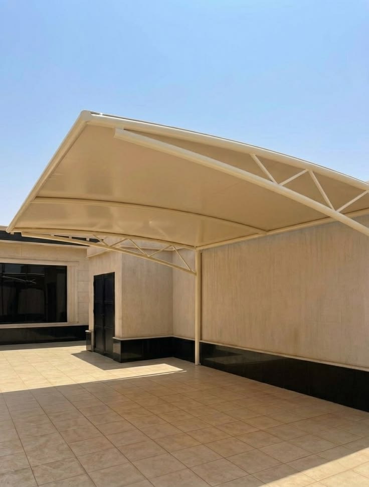 مظلات سيارات قماش PVC الرياض