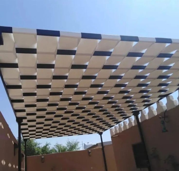 مظلات قماش مجدول للمداخل الرياض