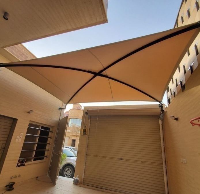 مظلات سيارات معلقة حي حطين الرياض