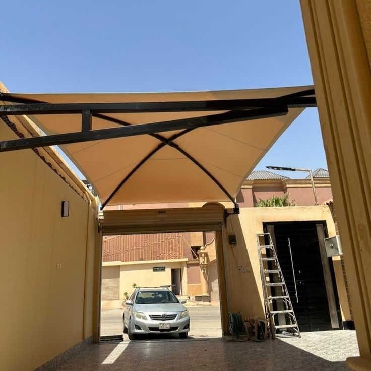 تصميم مظلات سيارات مودرن الرياض