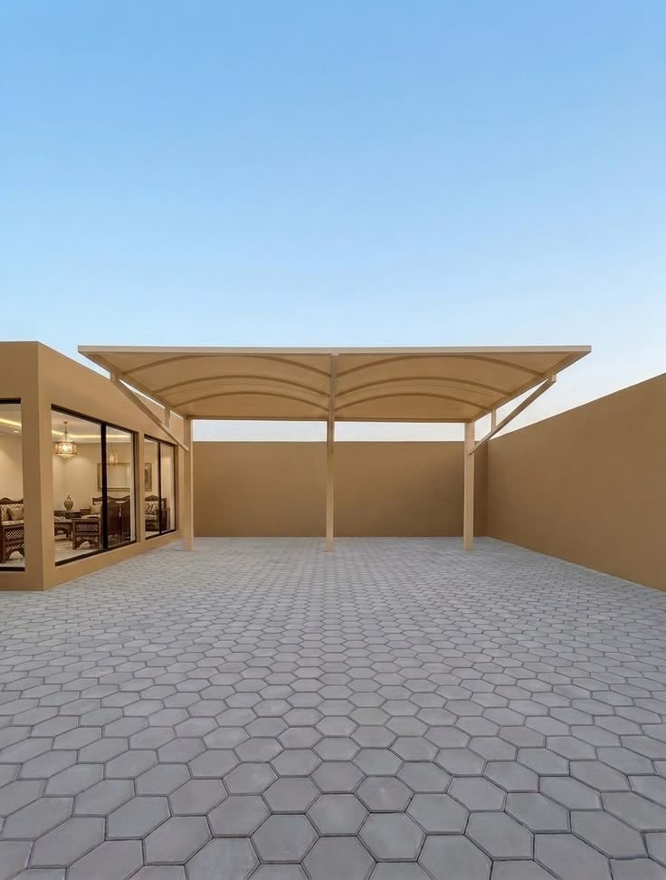 مظلات سيارات بولي إيثيلين الرياض بتصميم حديث